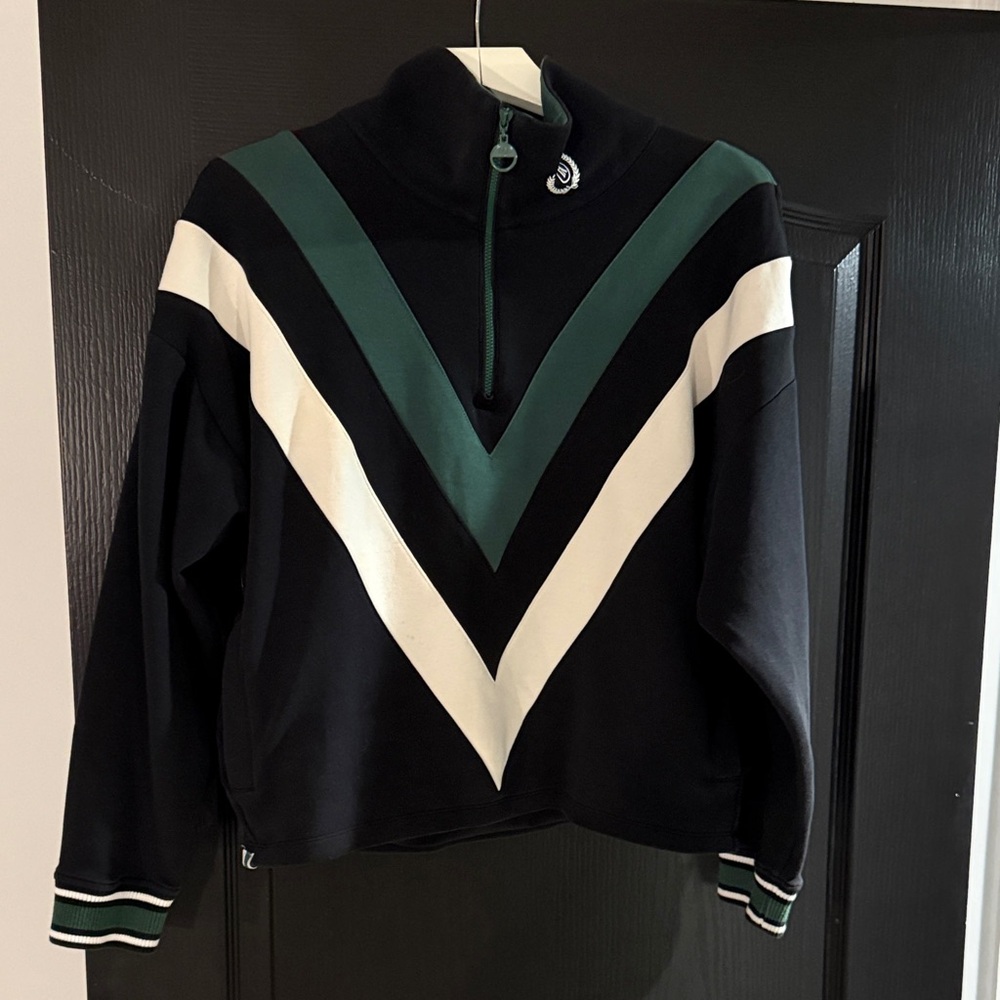 Fore all ⛳️Black and Green Women's Zip Sweatshirt great condition